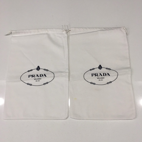 Prada Shoes Prada Dust Bags Set Of 2 Poshmark